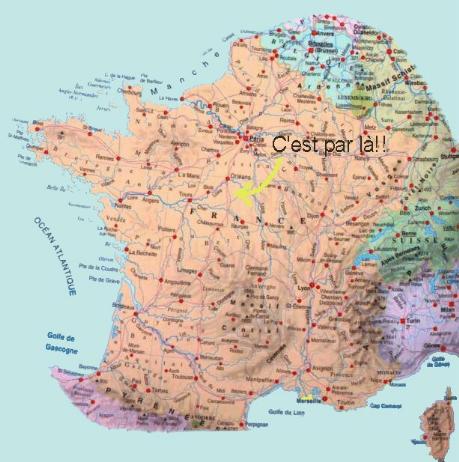 Carte de la France